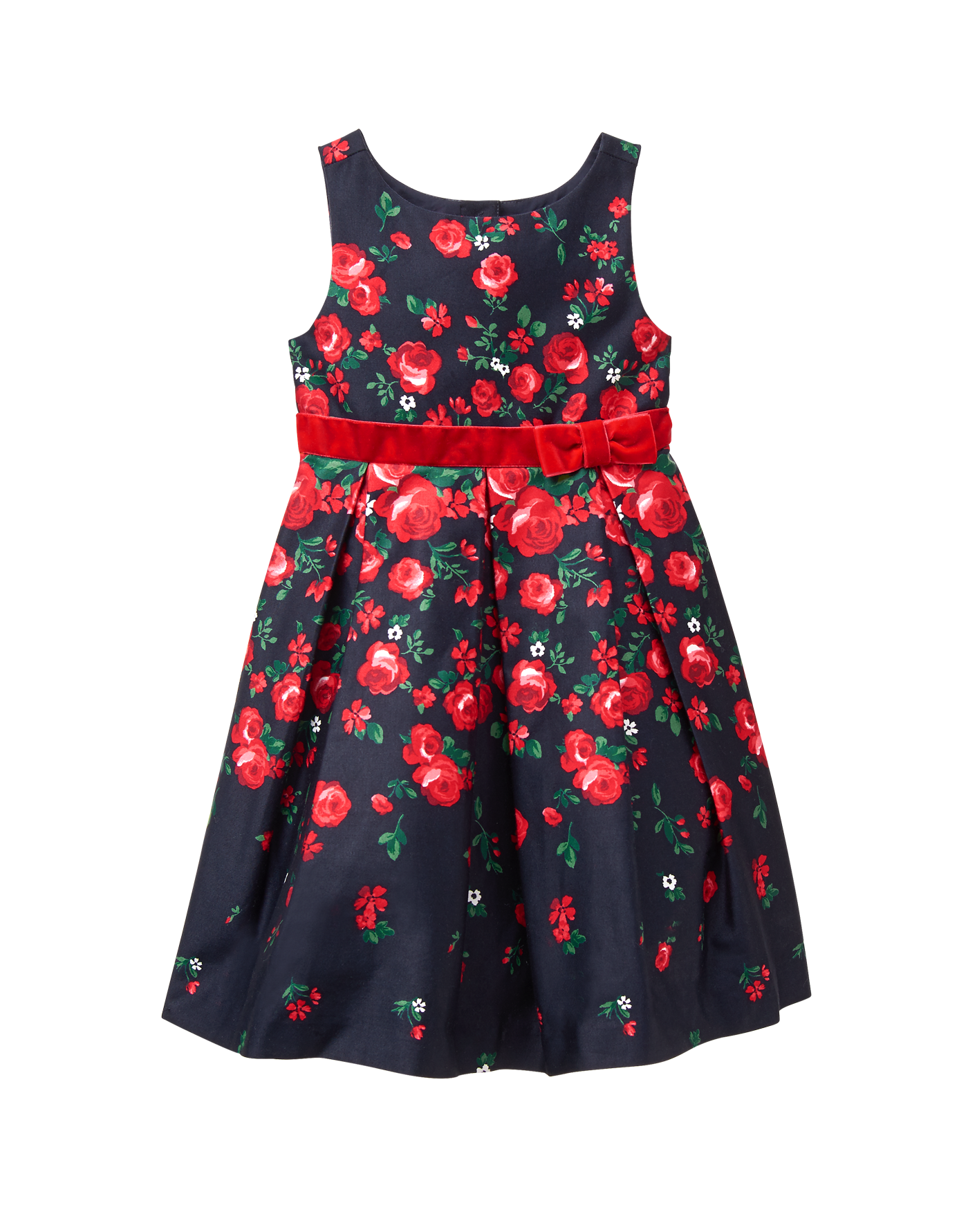 Collections Navy Rose Print Falling Rose Dress by Janie and Jack