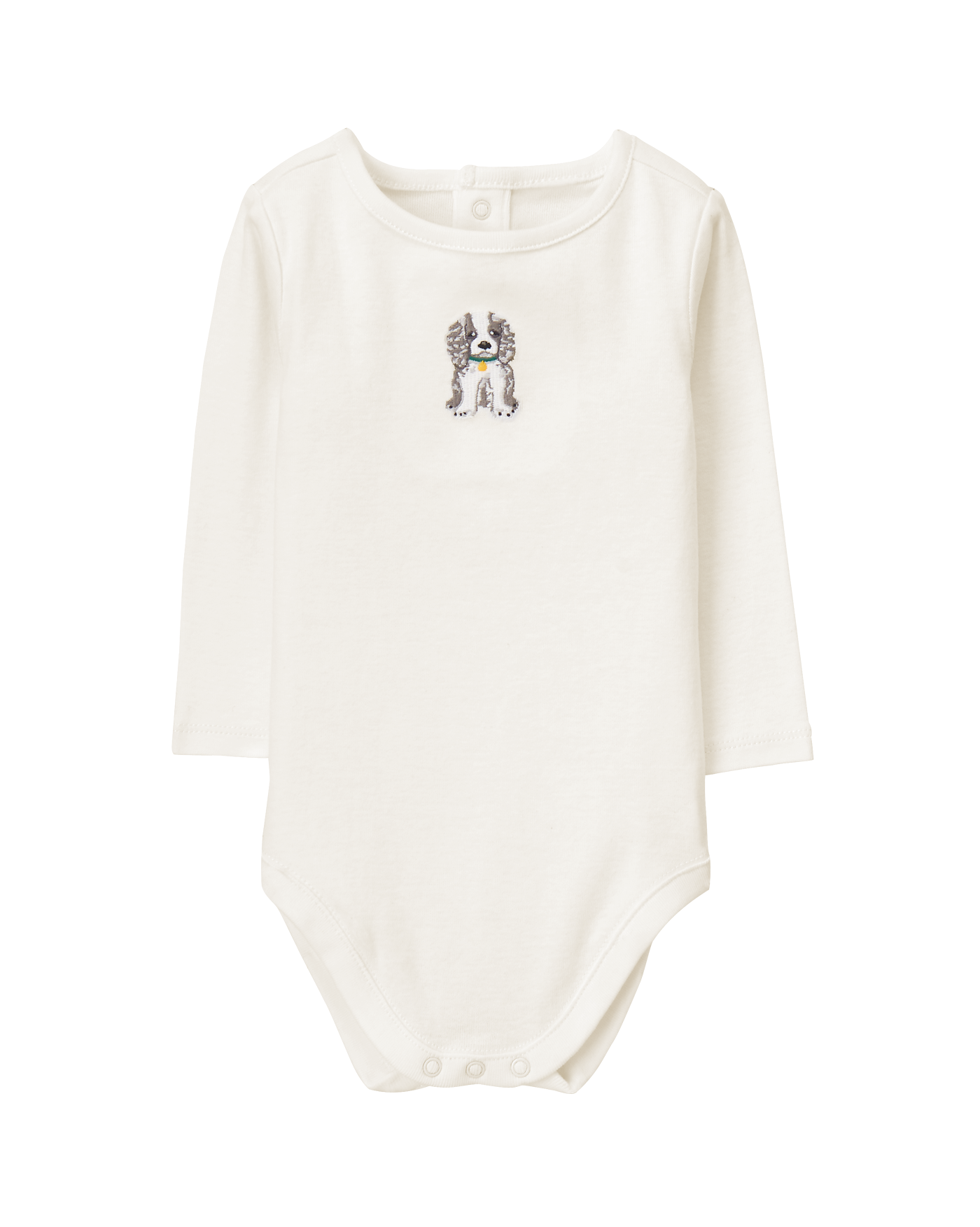 Embroidered Puppy Bodysuit image number 0