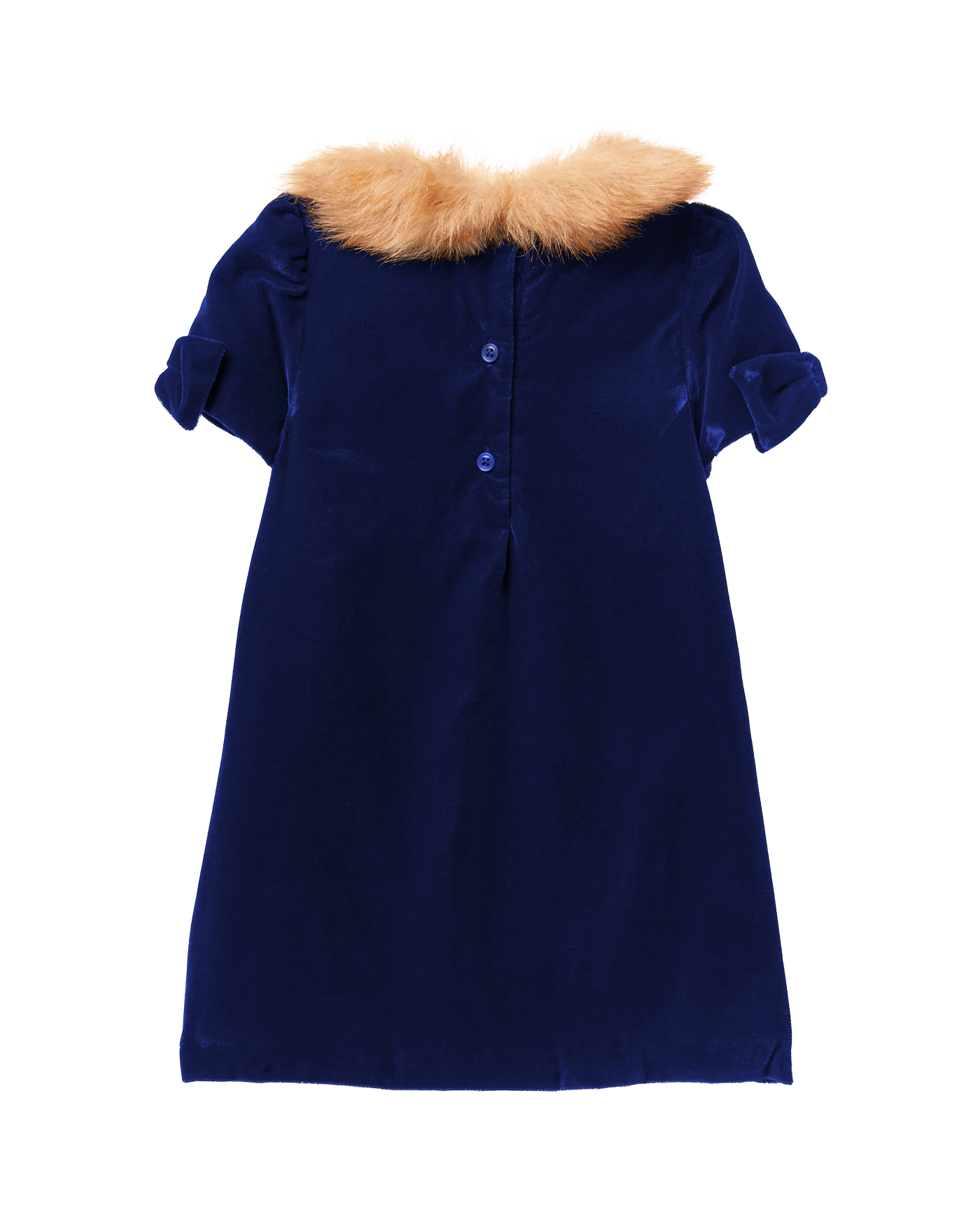 Faux Fur Velvet Dress image number 1