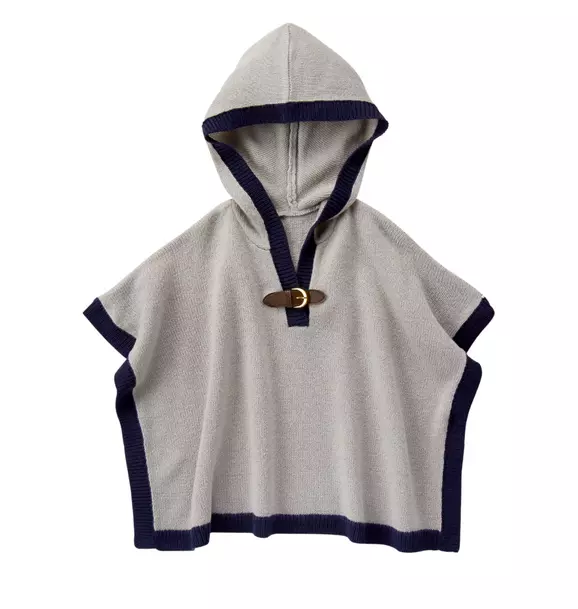 Hooded Sweater Cape image number 0