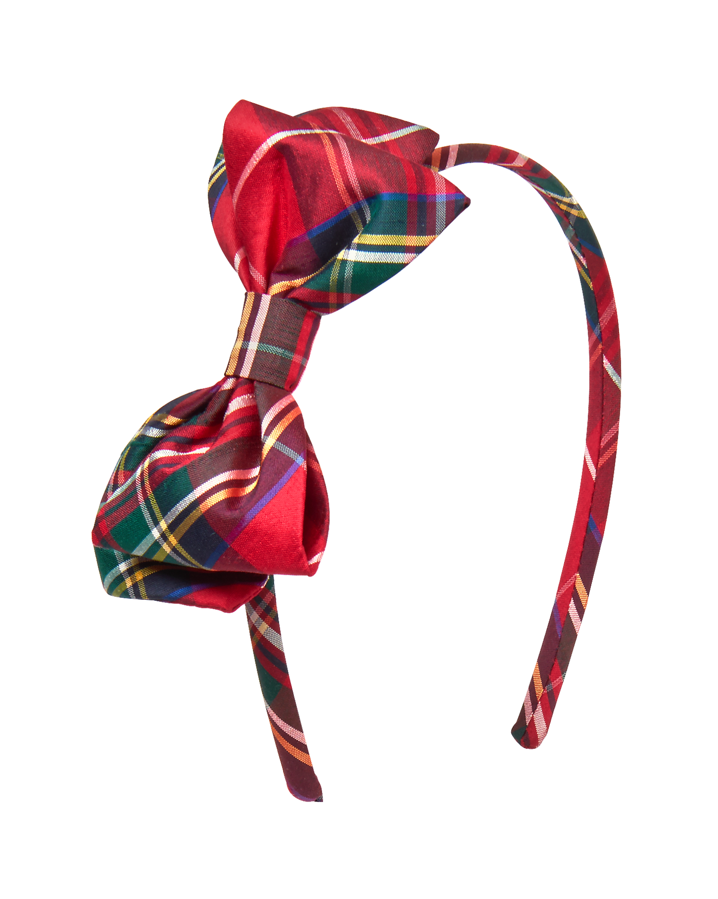 Plaid Bow Headband image number 0