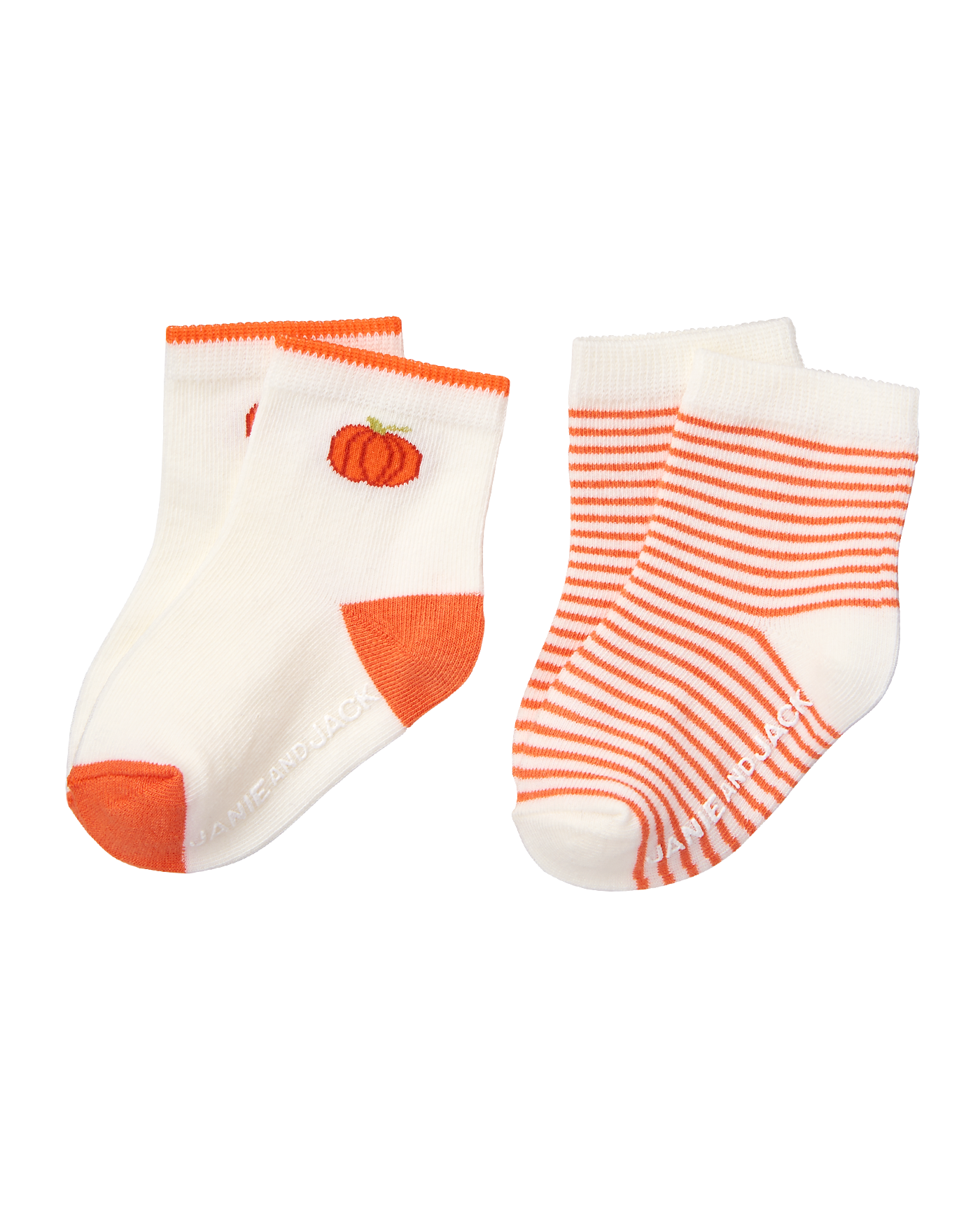 Pumpkin & Stripe Sock 2-Pack image number 0