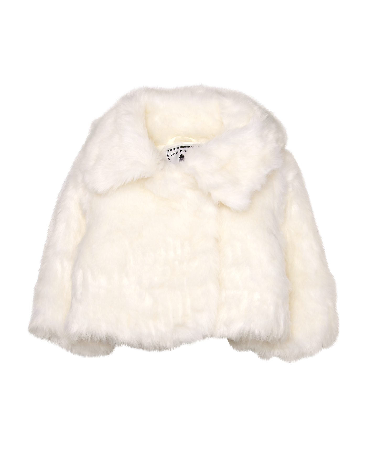 Girl Ivory Faux Fur Coat by Janie and Jack