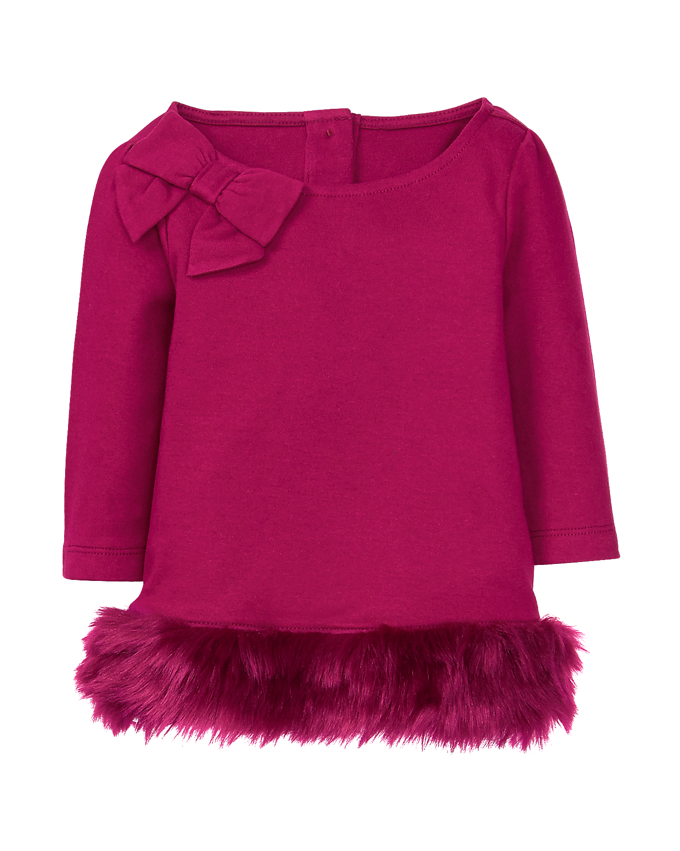 Faux Fur Trim Top image number 0