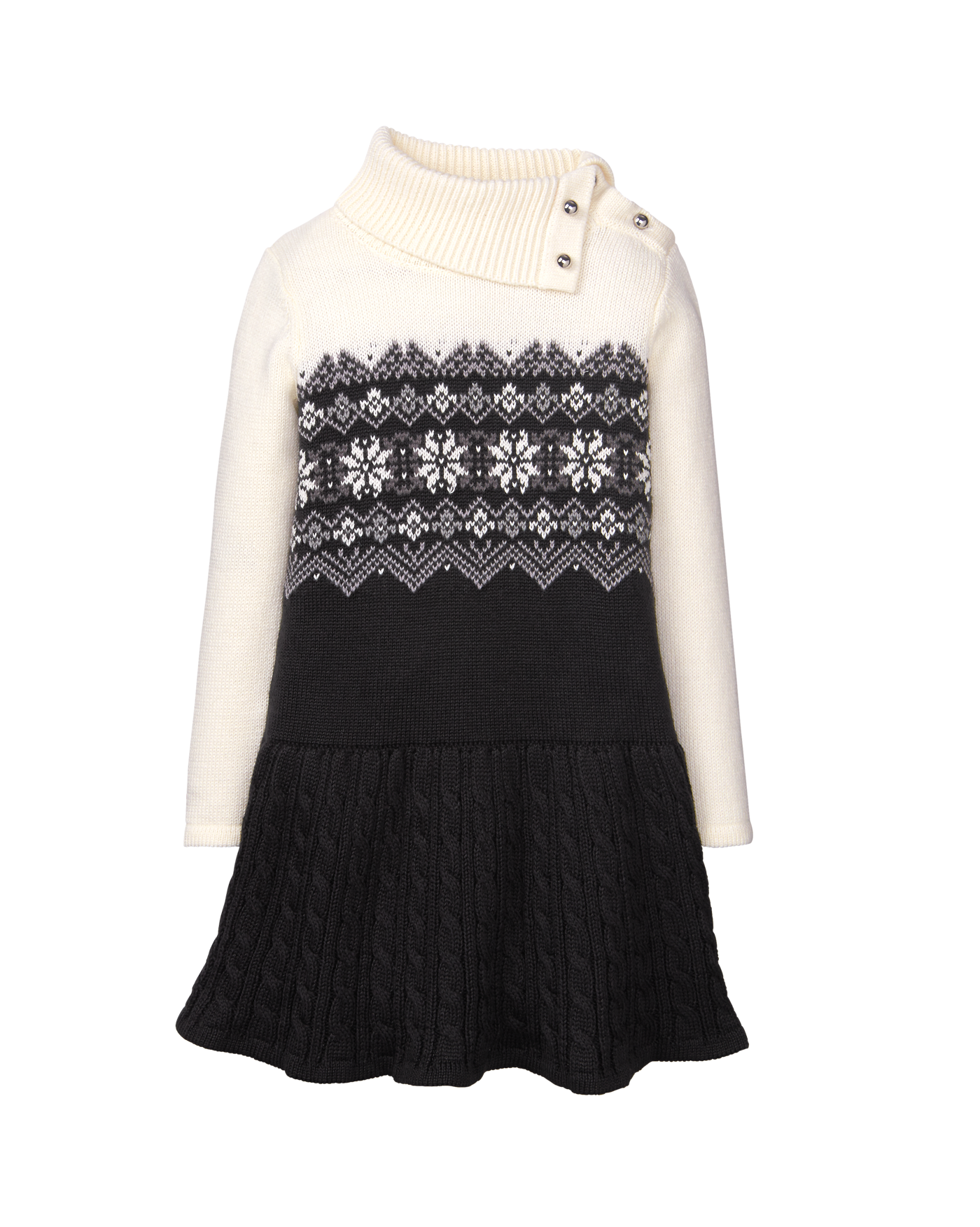 Girls Fair Isle Sweater Dress