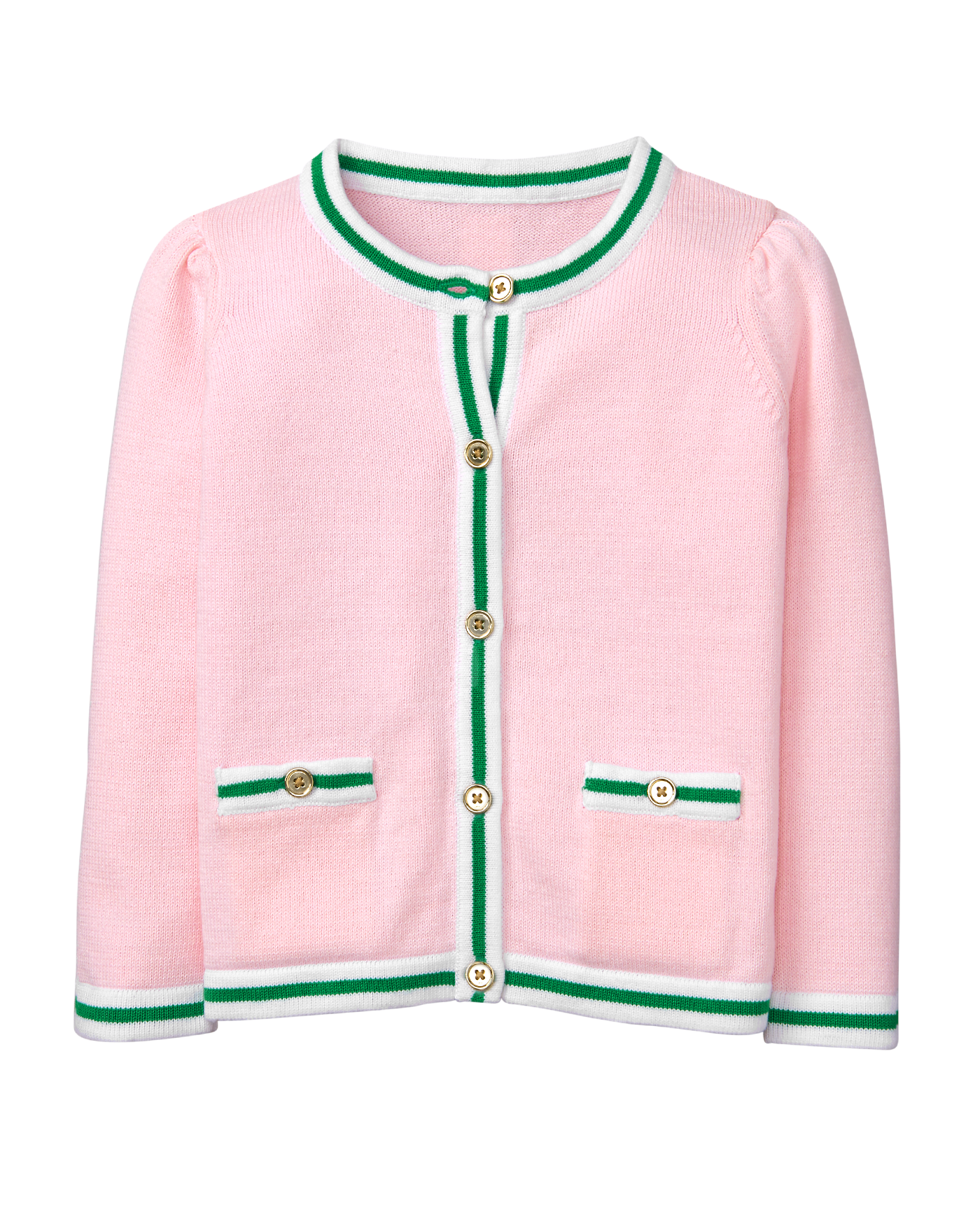 contrast trim cardigan