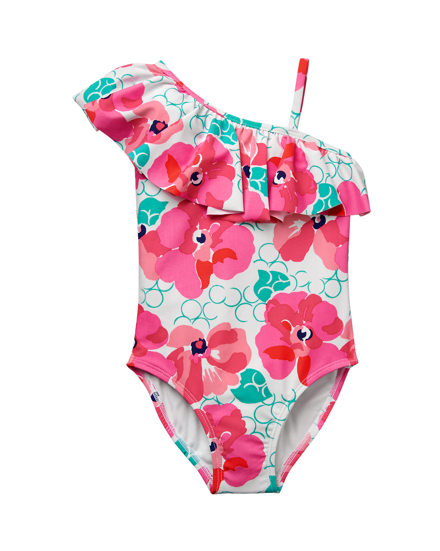 Floral Ruffle Swimsuit image number 0