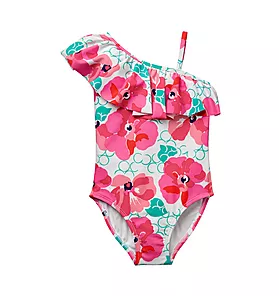 Floral Ruffle Swimsuit