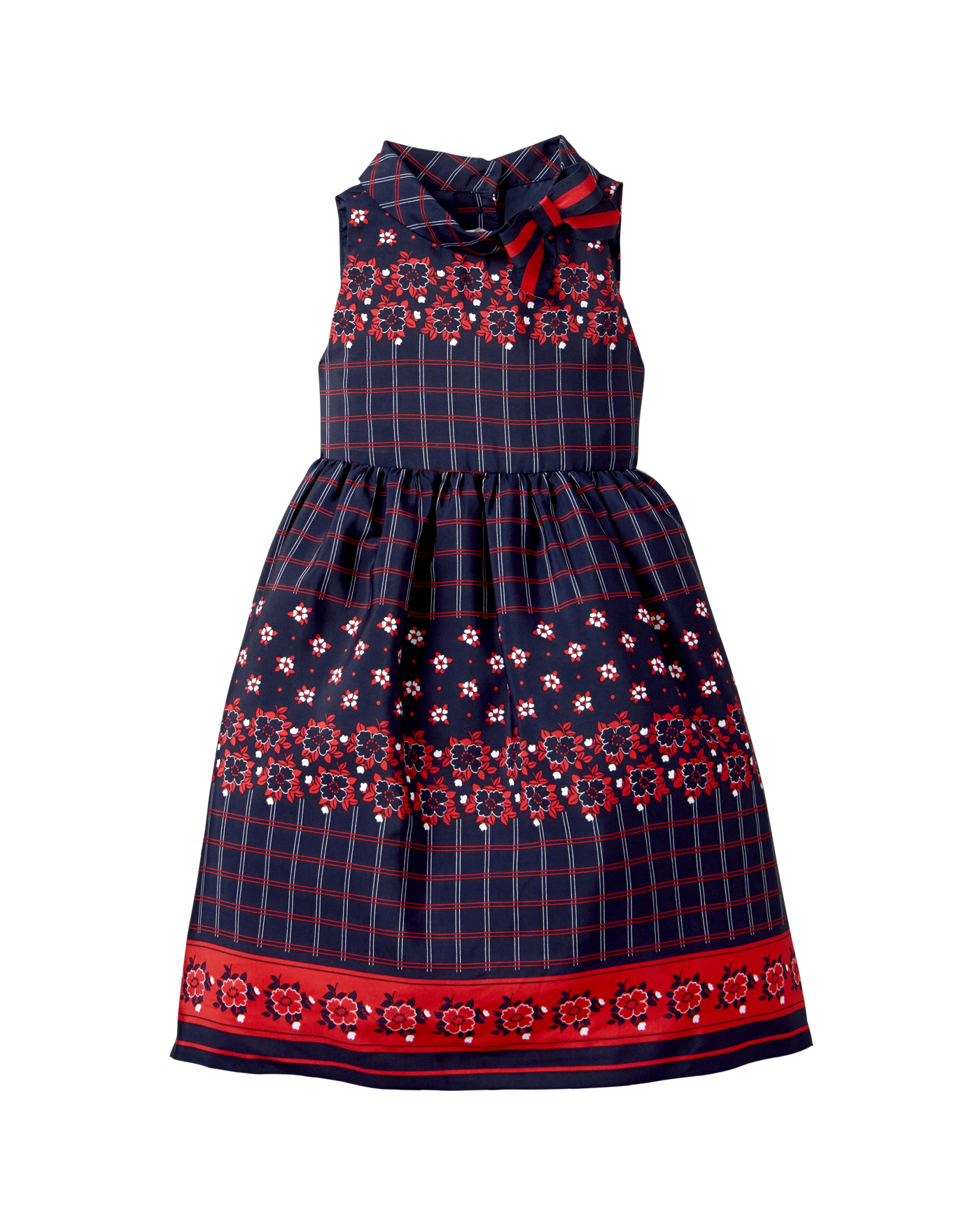 Floral Scarf Print Dress image number 0