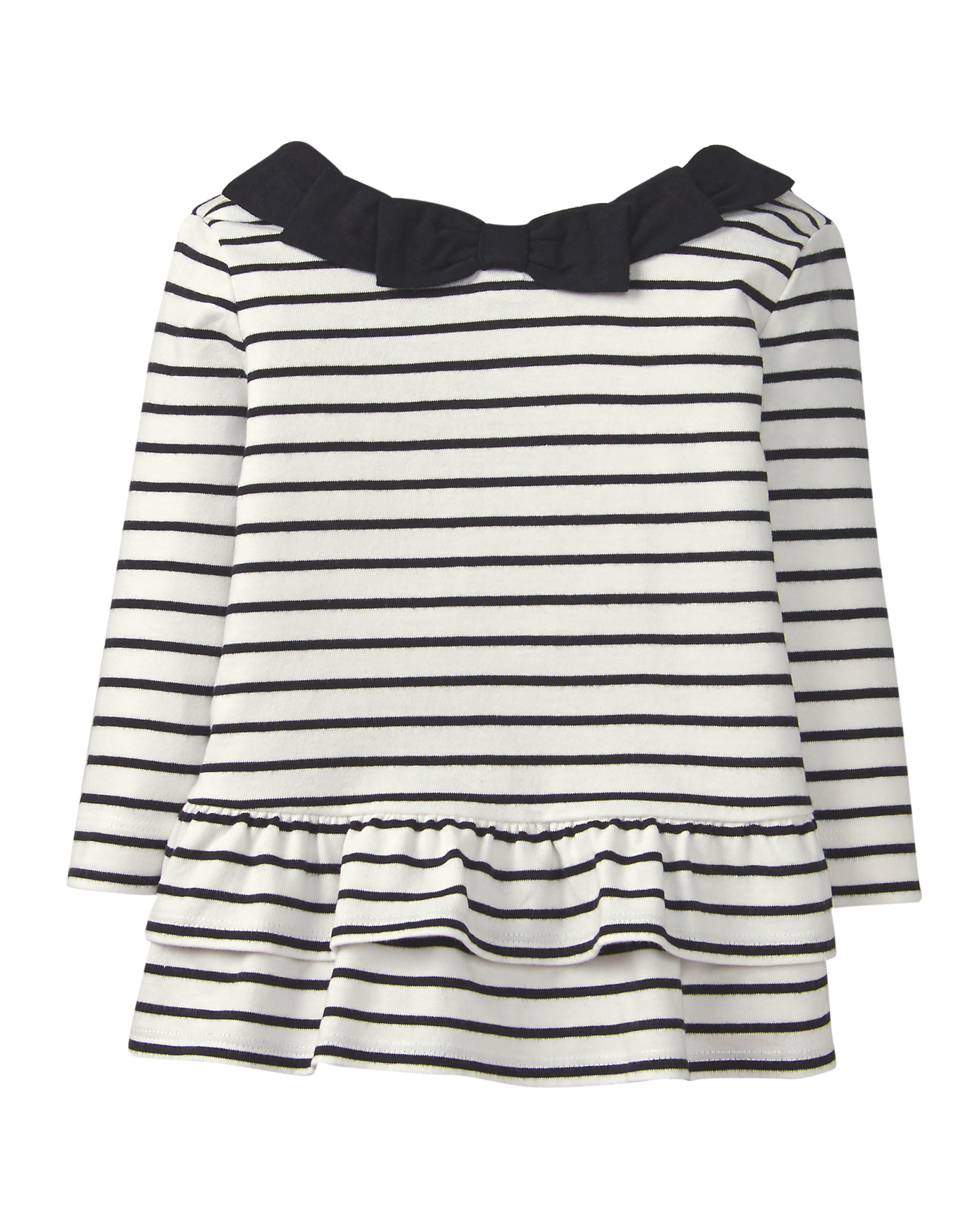 Striped Peplum Top image number 0