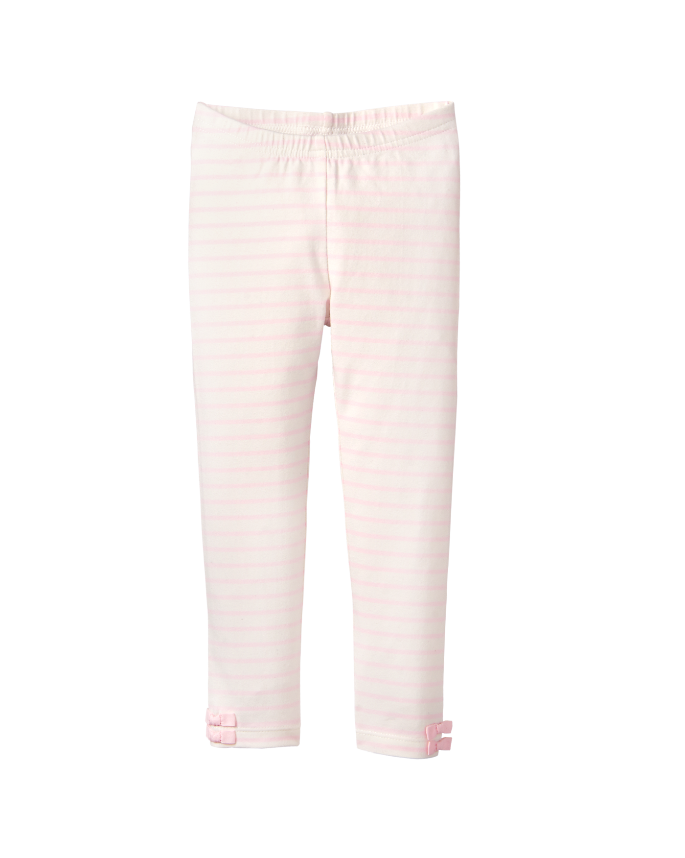 Girl Petal Pink Stripe Striped Bow Legging by Janie and Jack