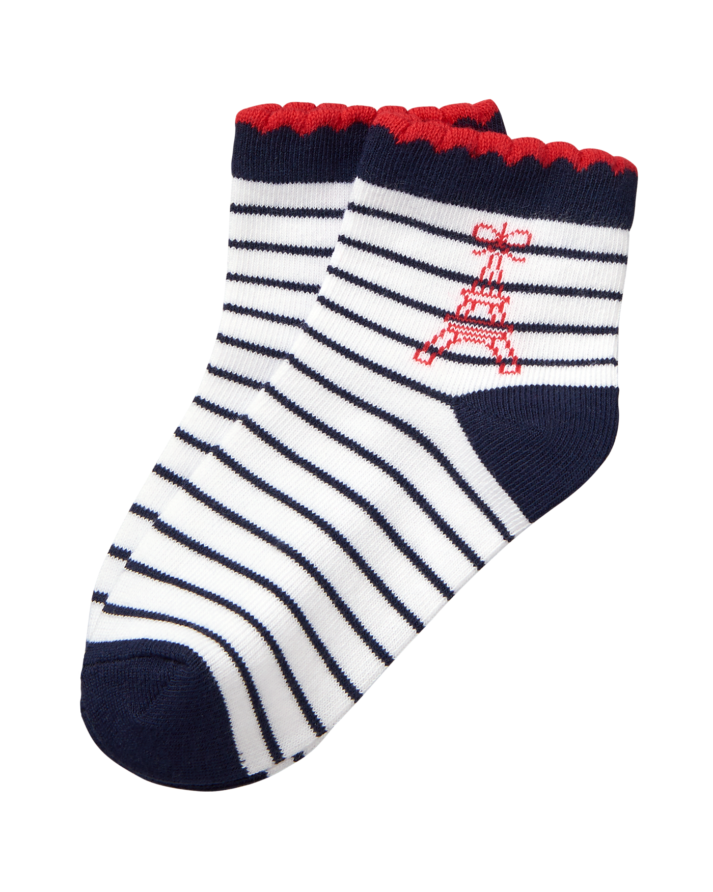 Striped Eiffel Tower Sock image number 0