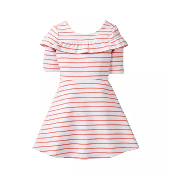 Striped Ruffle Dress image number 0