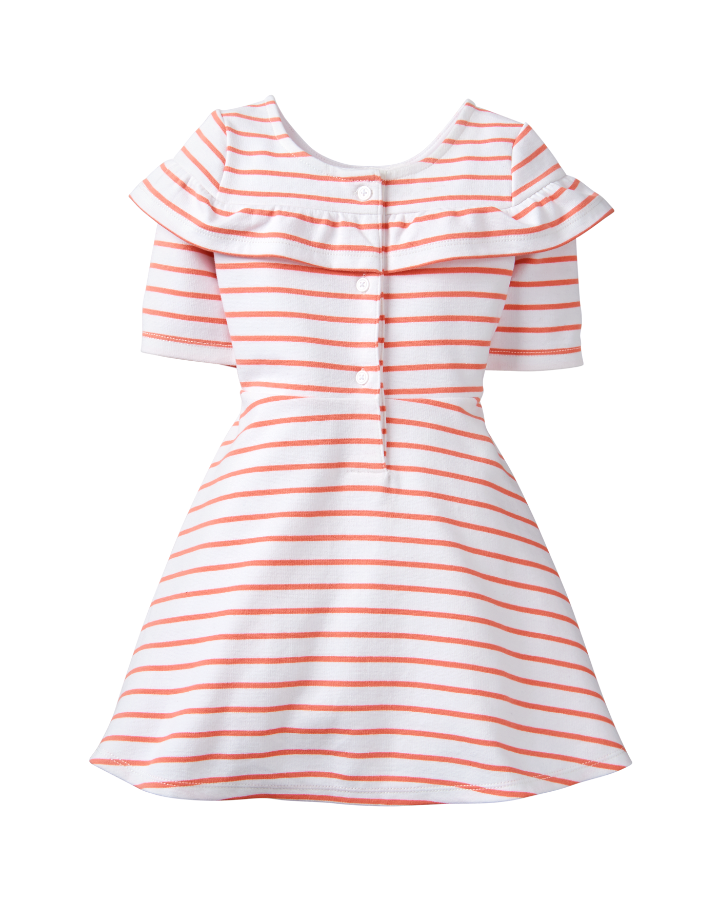 Striped Ruffle Dress image number 1