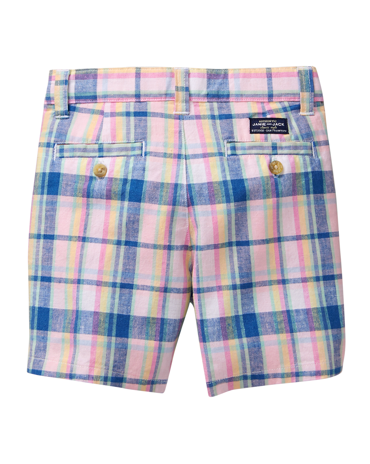 Plaid Linen Short image number 1