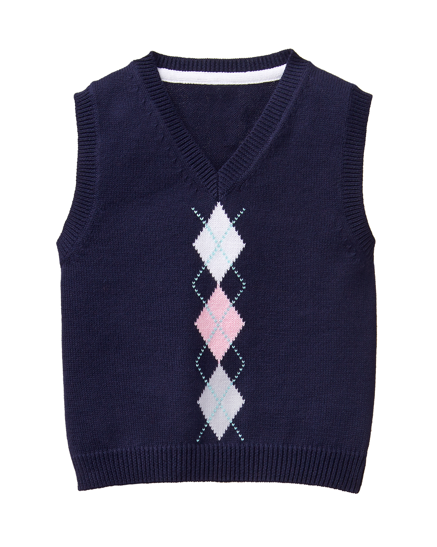 Boy Navy Argyle Sweater Vest by Janie and Jack