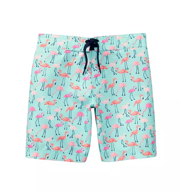 Janie and Jack flamingo swim trunks - 3 Today's only
