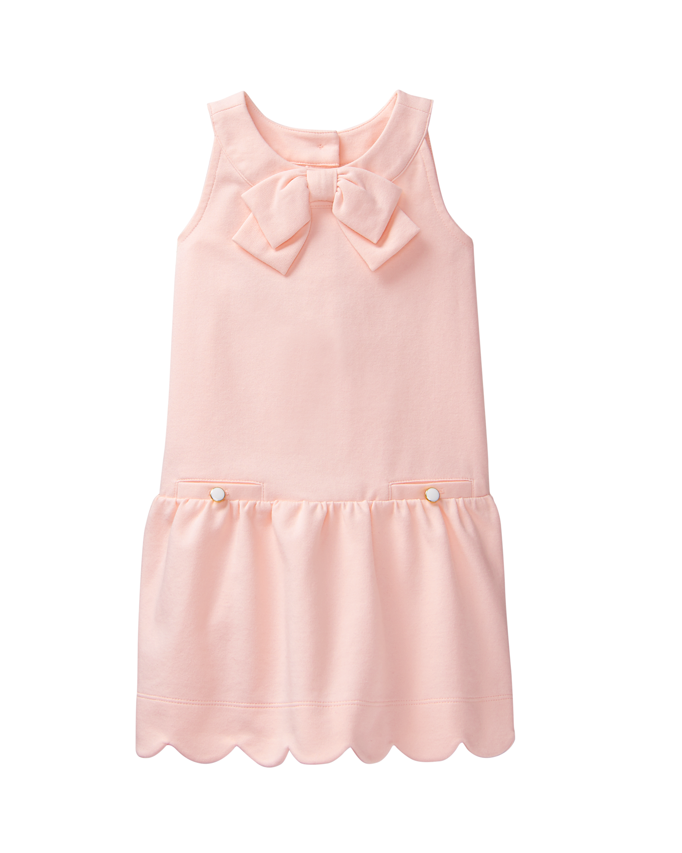 pink scalloped dress