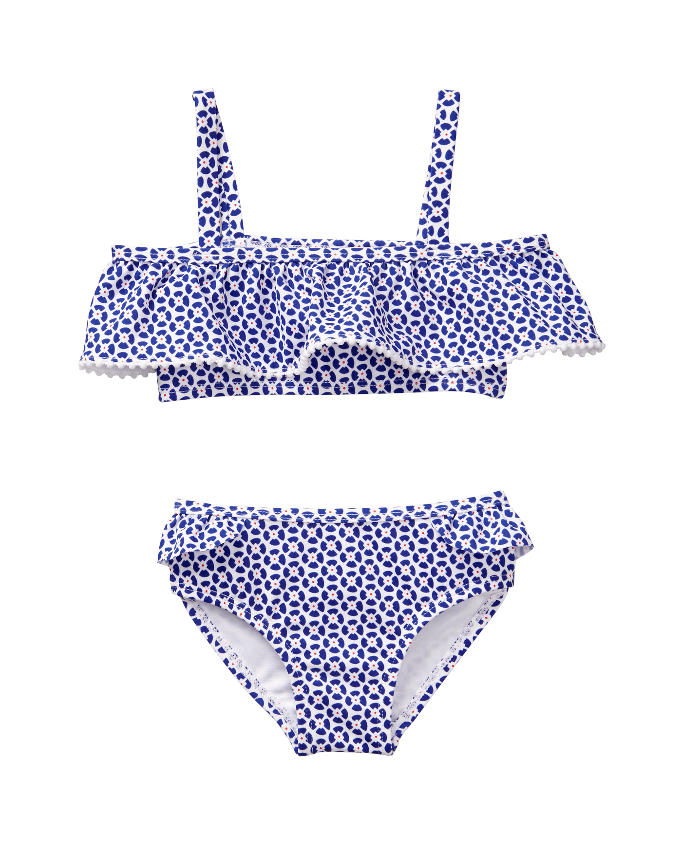 Girl Cobalt Blue Floral Geo Floral 2-Piece Swimsuit by Janie and Jack