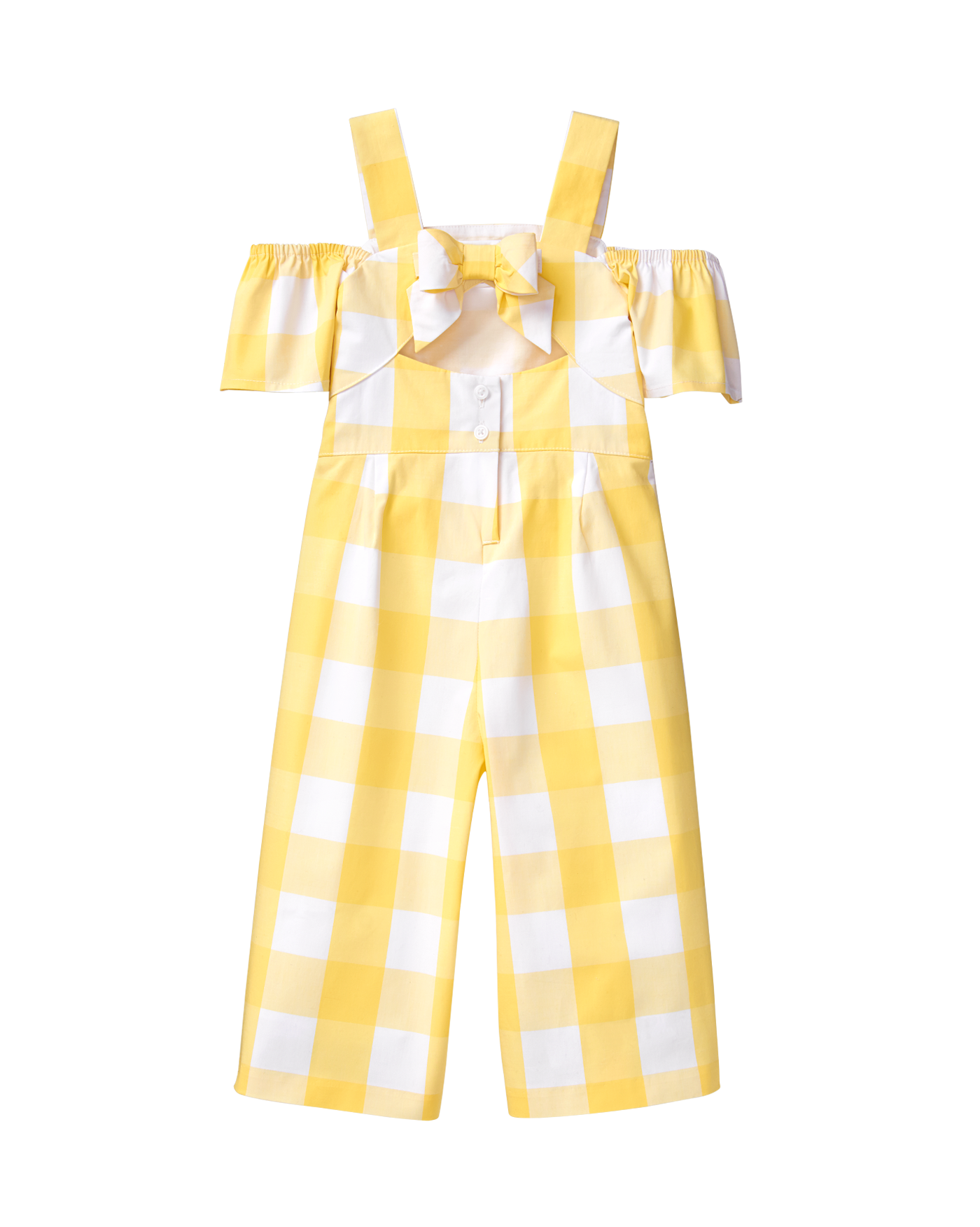 yellow gingham baby dress