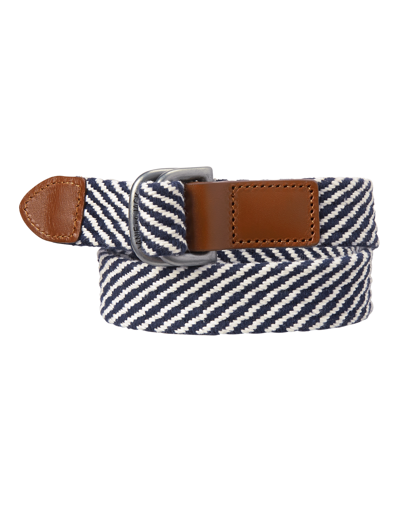 Braided Striped Belt