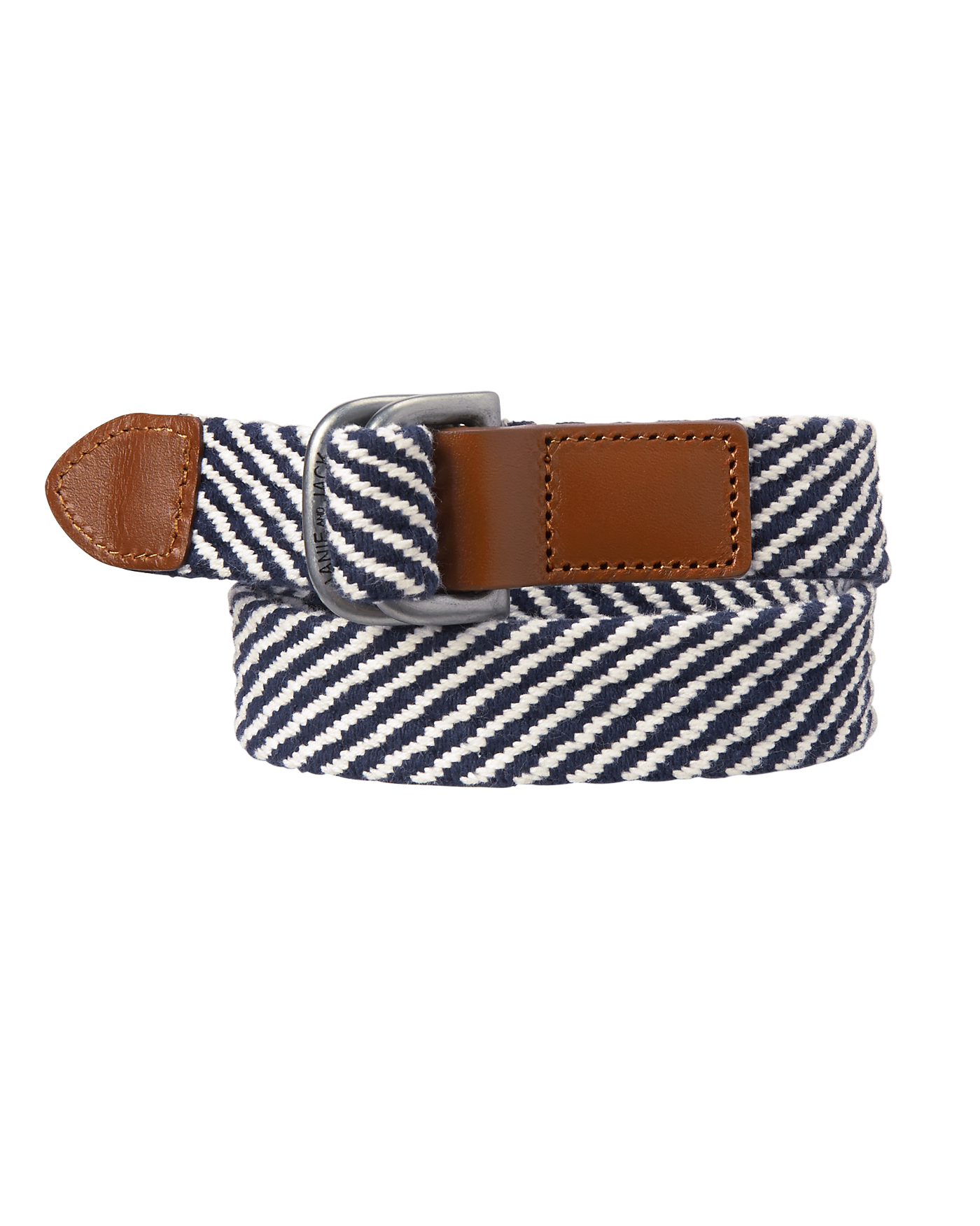 Braided Striped Belt image number 0