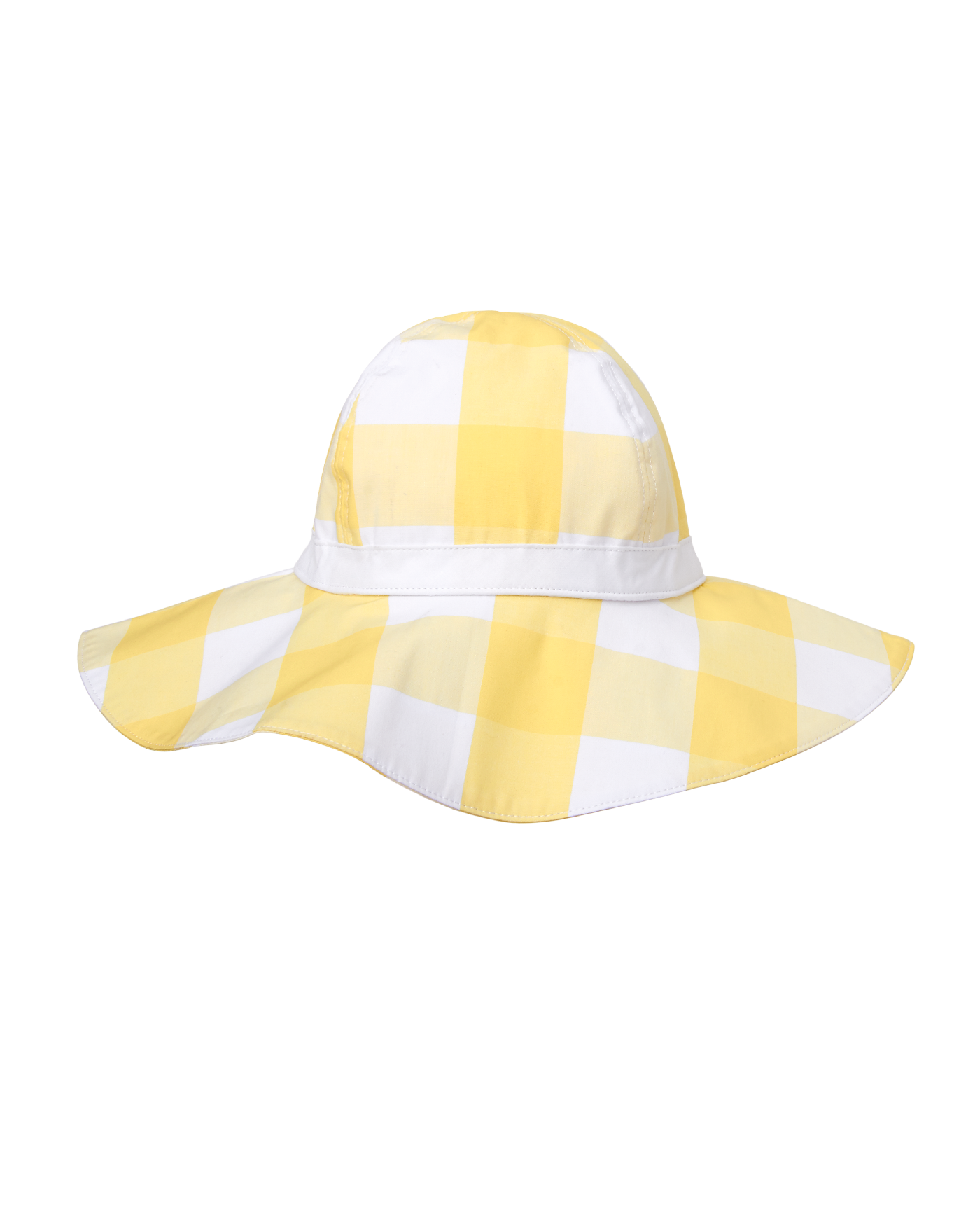 gingham sun hat