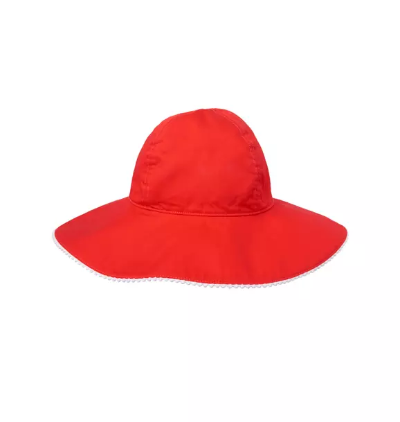Pom-Pom Trim Sun Hat image number 0