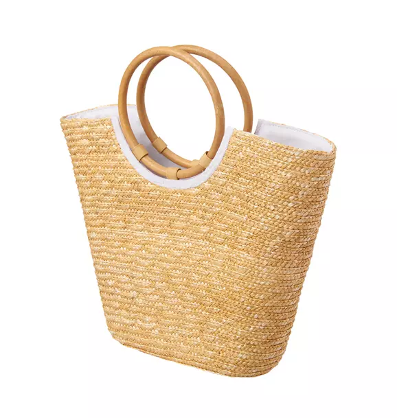 Girl Natural Straw Purse by Janie and Jack