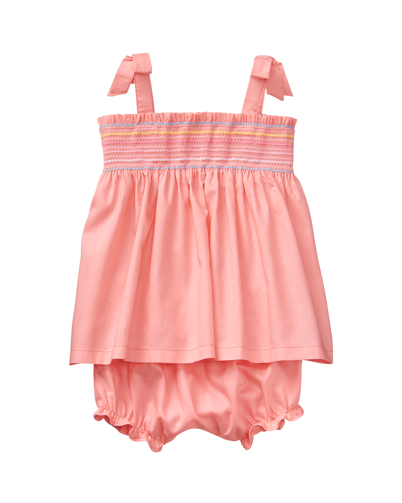 Sale Coral Smocked Set by Janie and Jack
