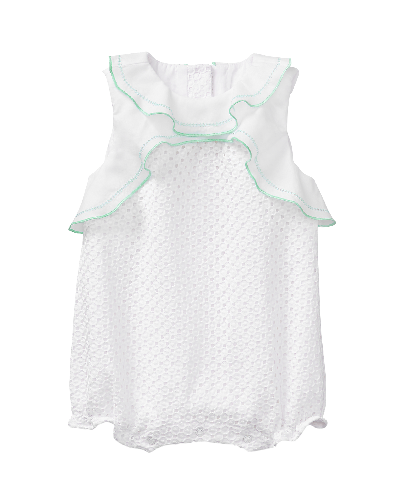 Ruffle Eyelet 1-Piece image number 0