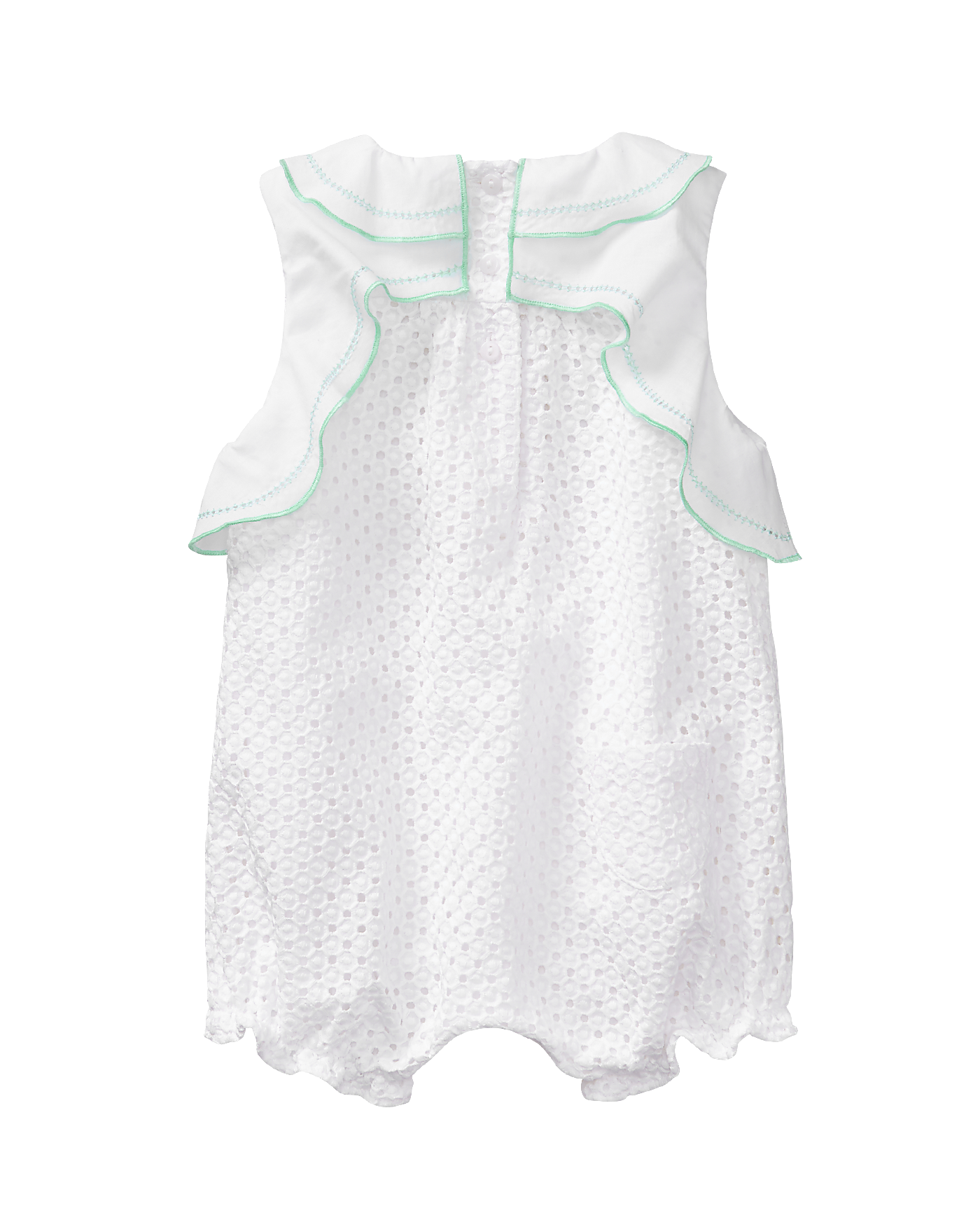 Ruffle Eyelet 1-Piece image number 1