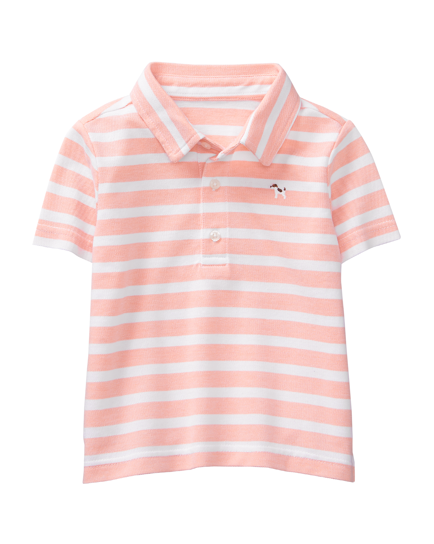 Embroidered Striped Polo image number 0