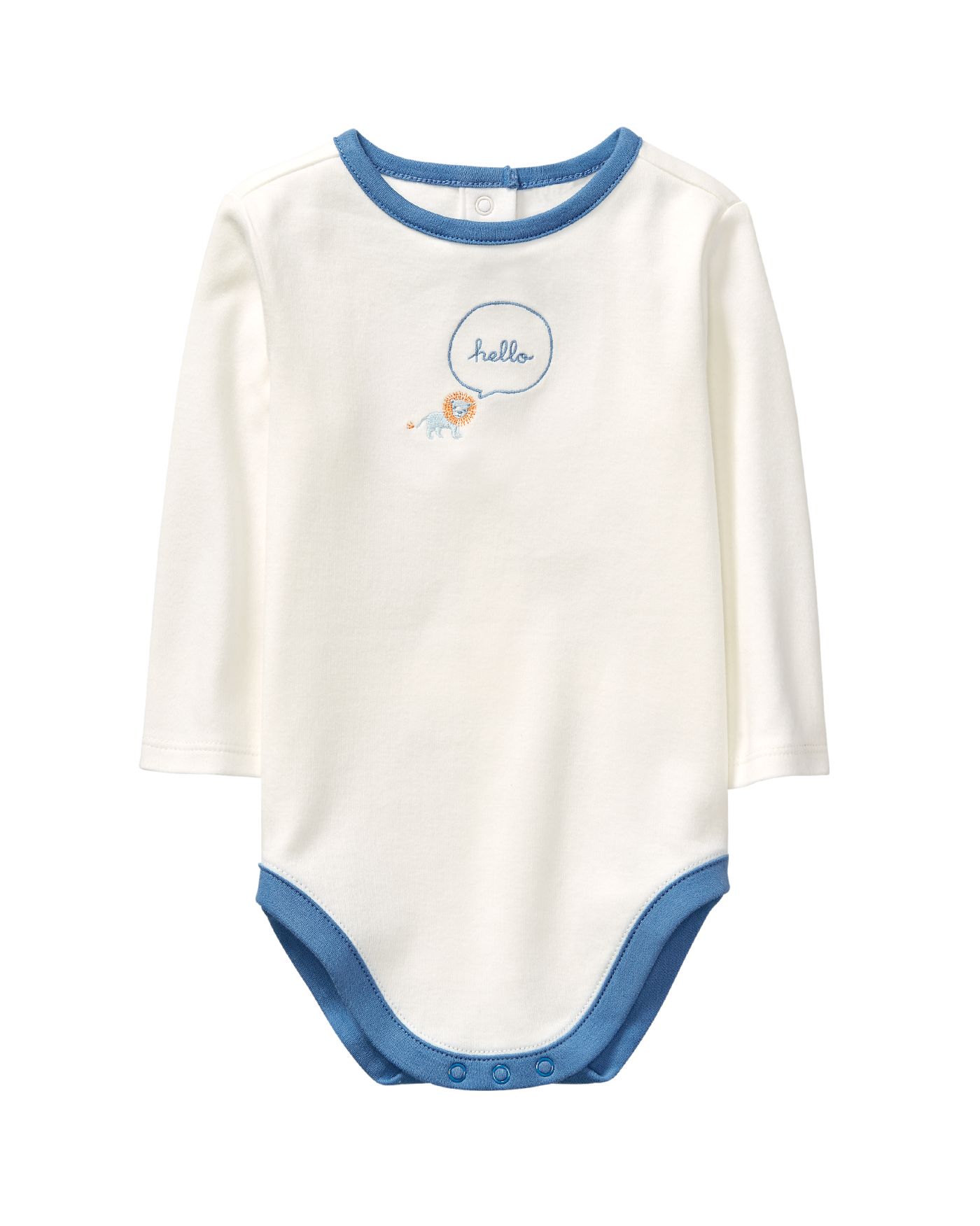 Embroidered Lion Bodysuit image number 0