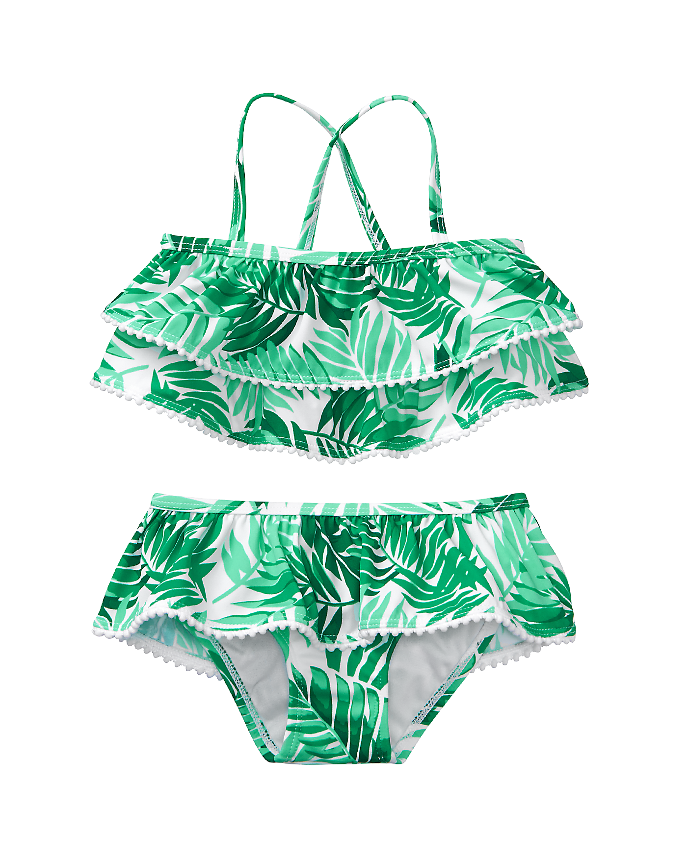 green palm swimsuit