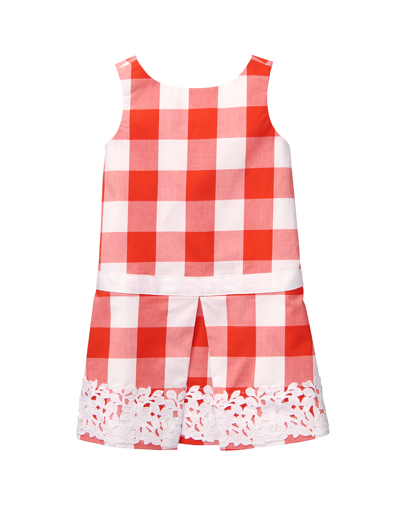 red gingham baby dress