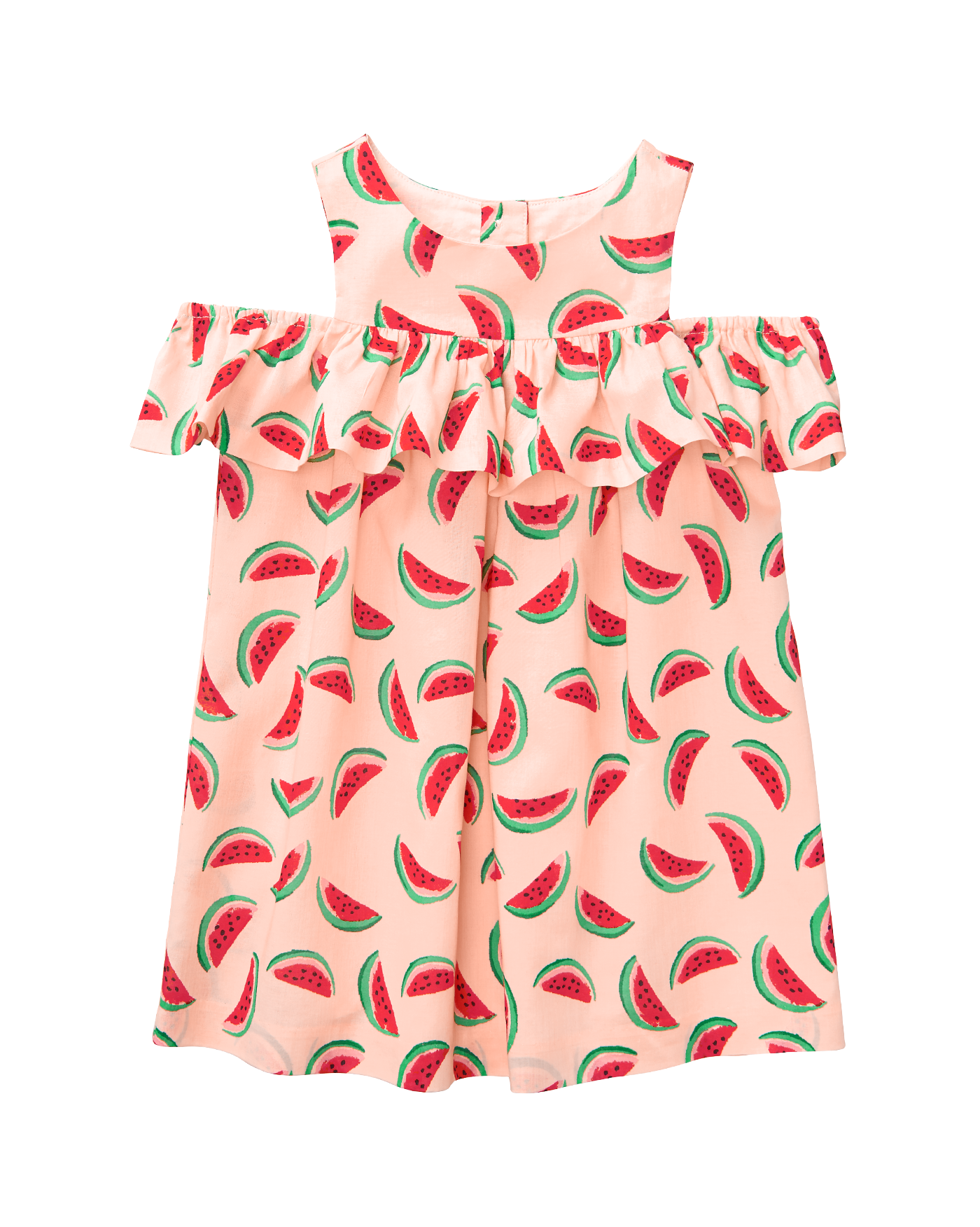 Girl Pastel Pink Watermelon Print Watermelon Dress by Janie and Jack