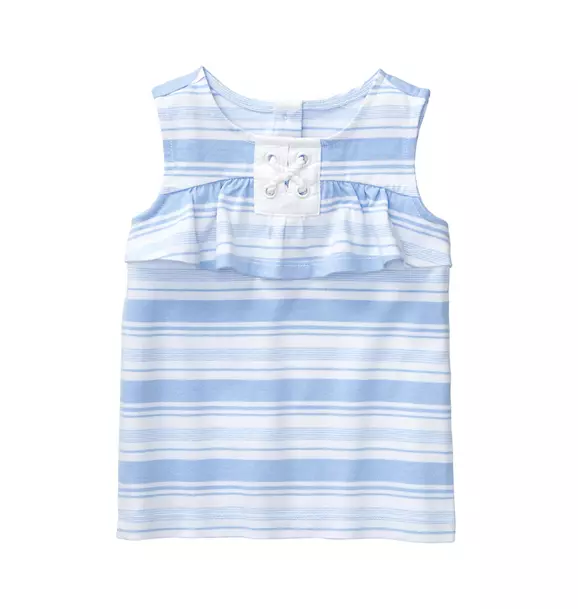 Striped Ruffle Top image number 0