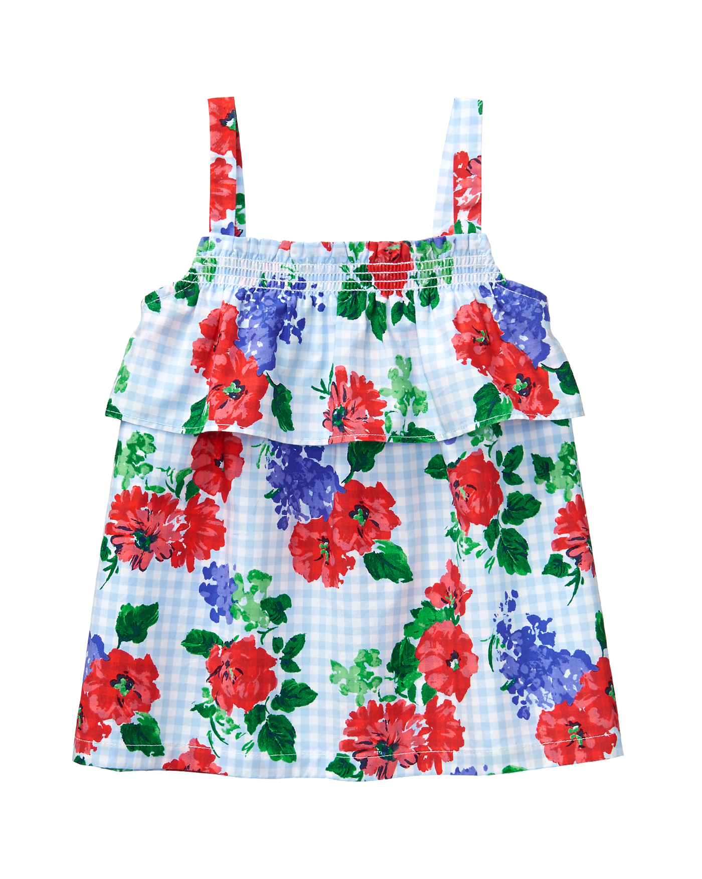 Floral Gingham Top image number 0