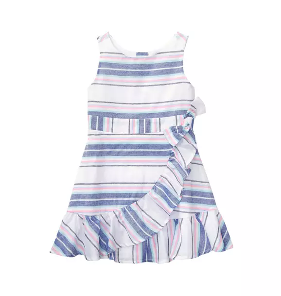 Striped Ruffle Dress image number 0