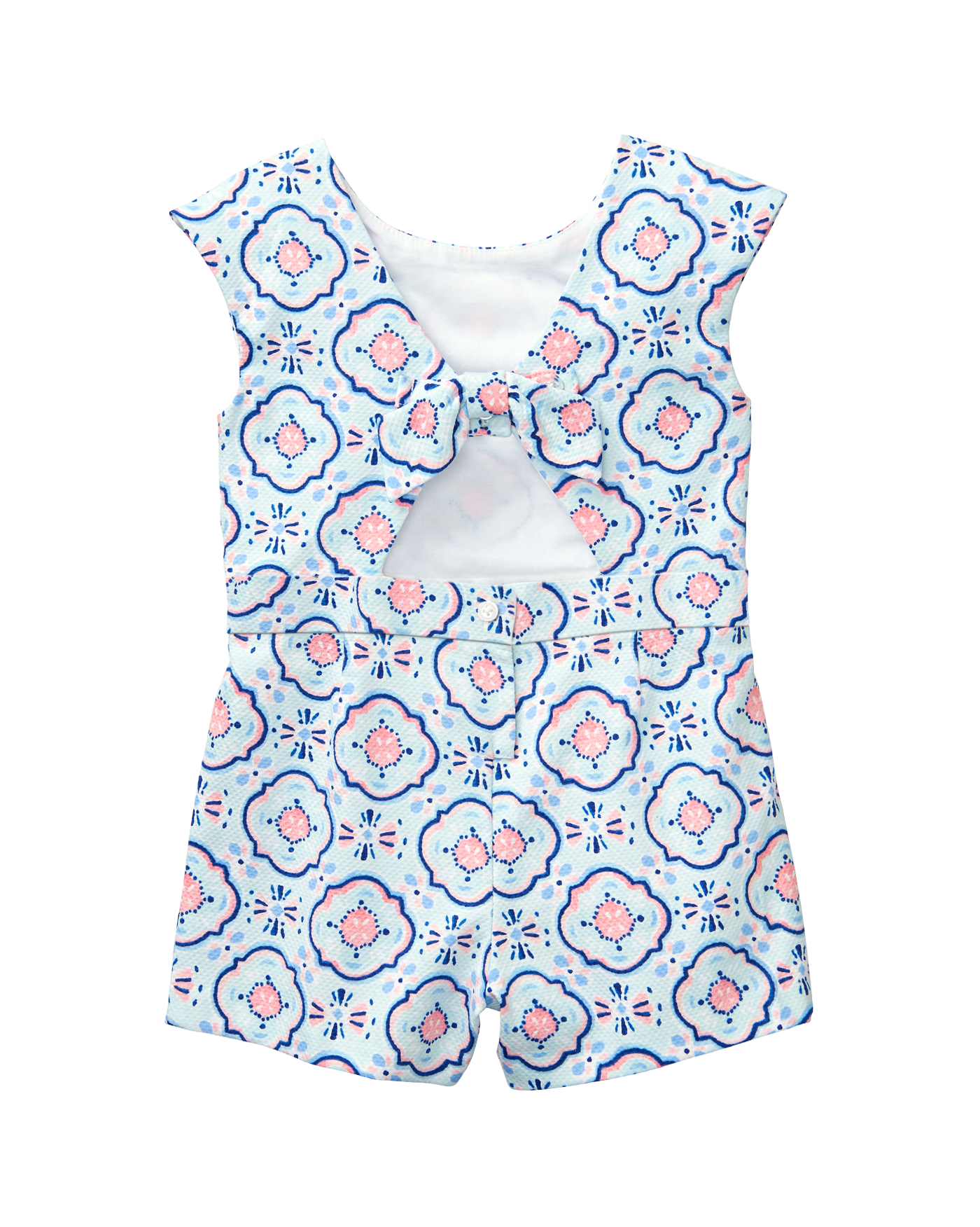 Tile Print Romper  image number 1