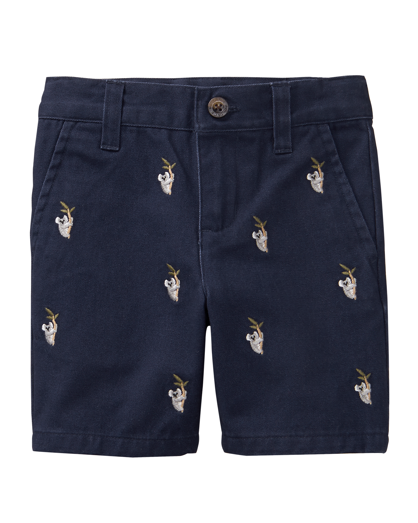 Embroidered Twill Short