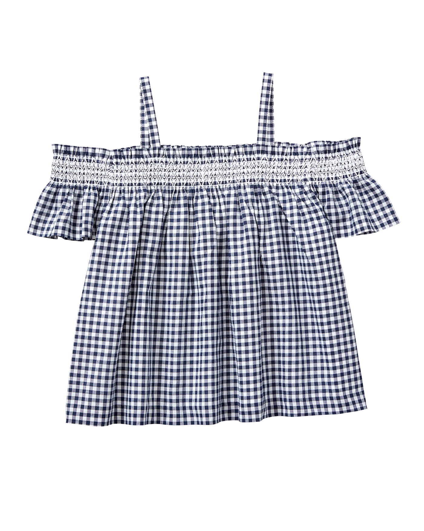 Gingham Off-The-Shoulder Top image number 0