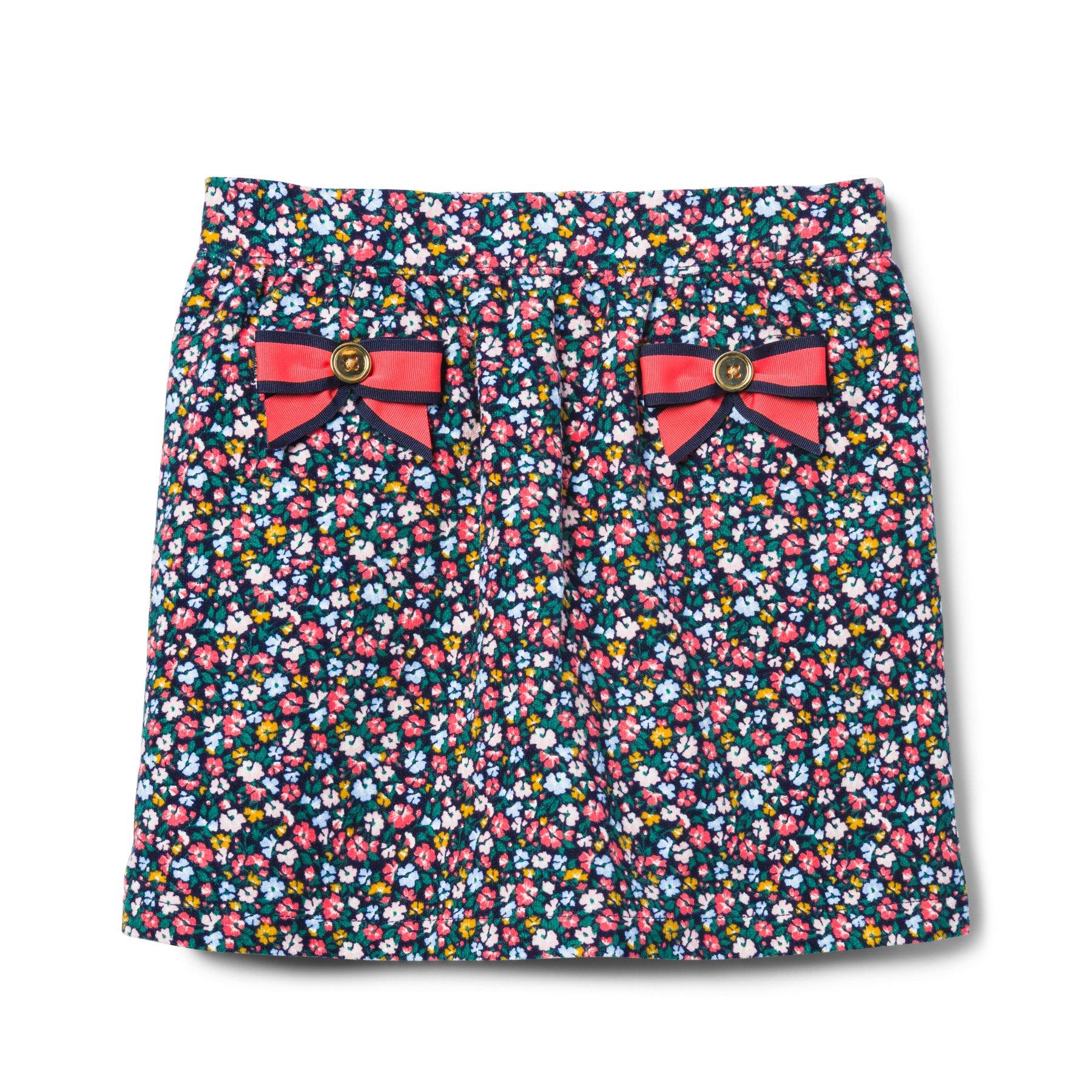Floral Corduroy Skirt image number 0