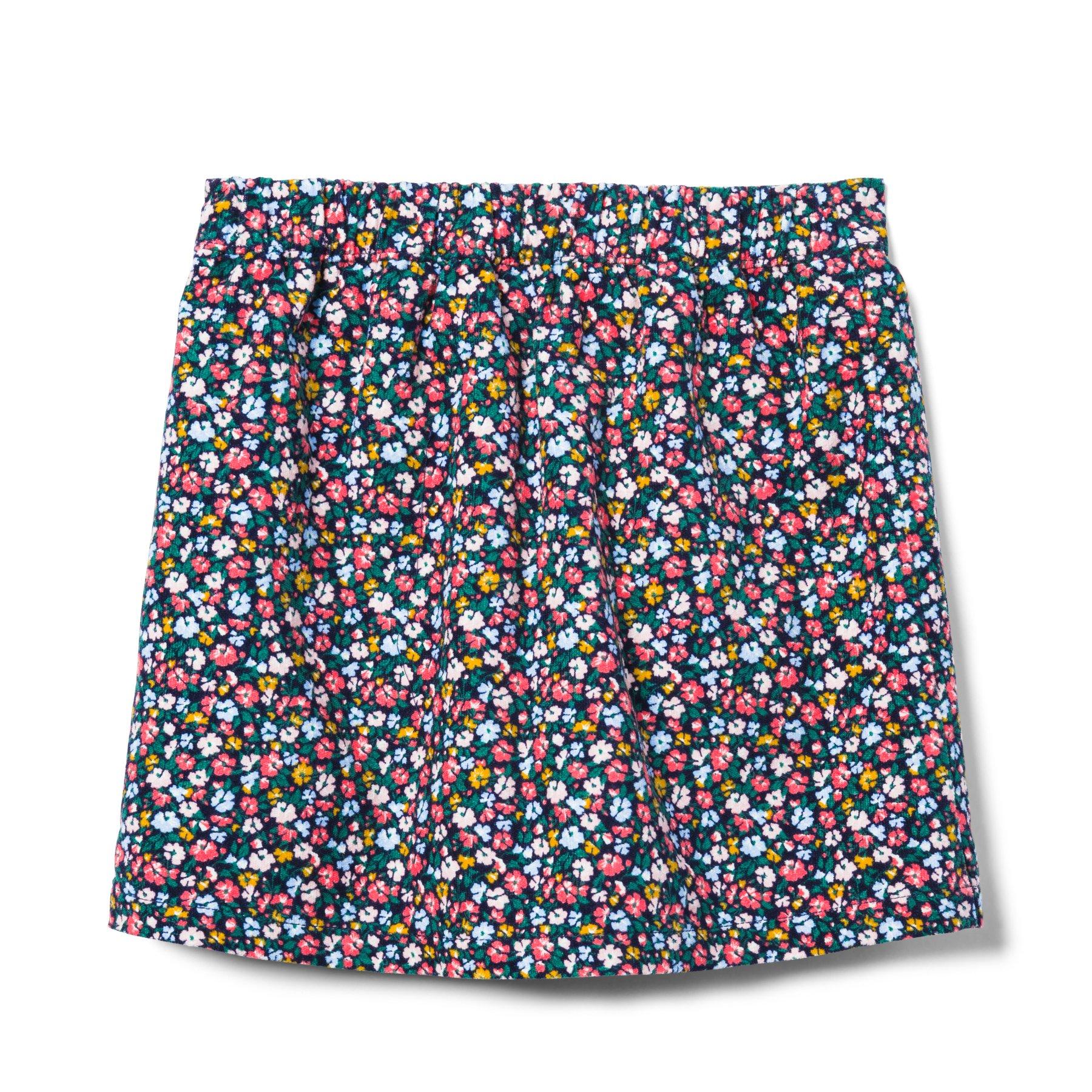 Floral Corduroy Skirt image number 1