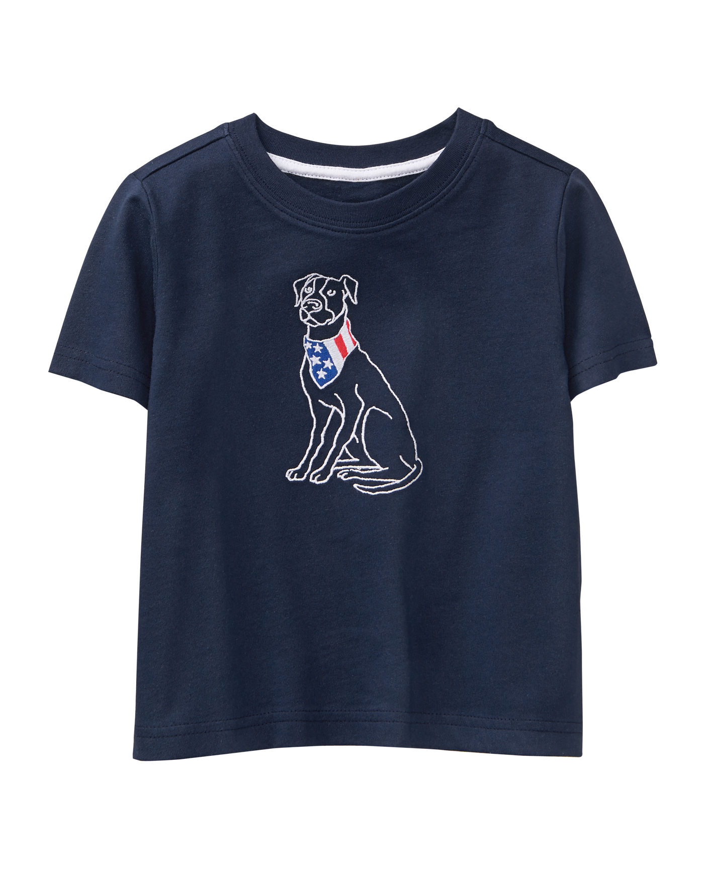 Embroidered Dog Tee image number 0