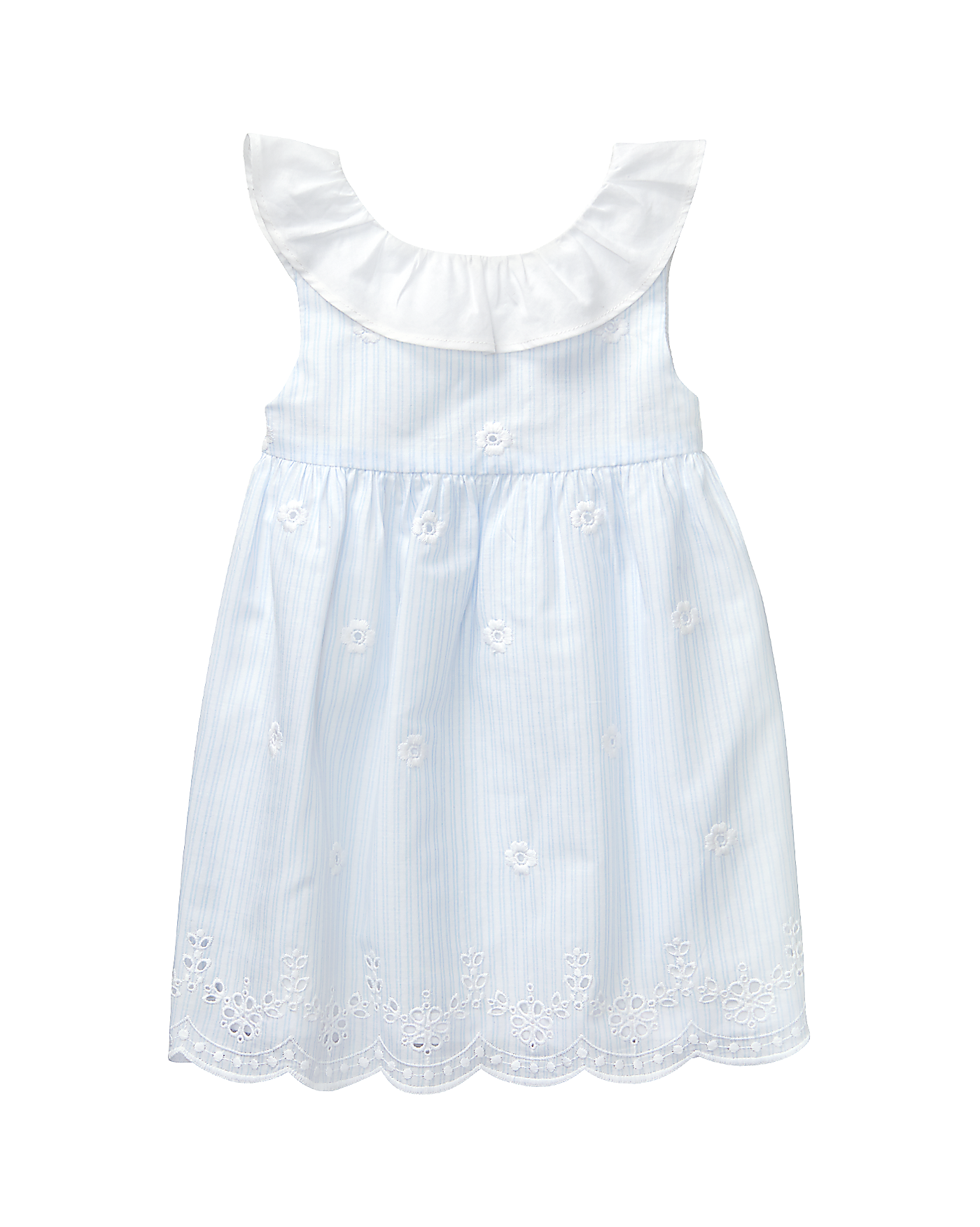 Eyelet Striped Dress image number 0