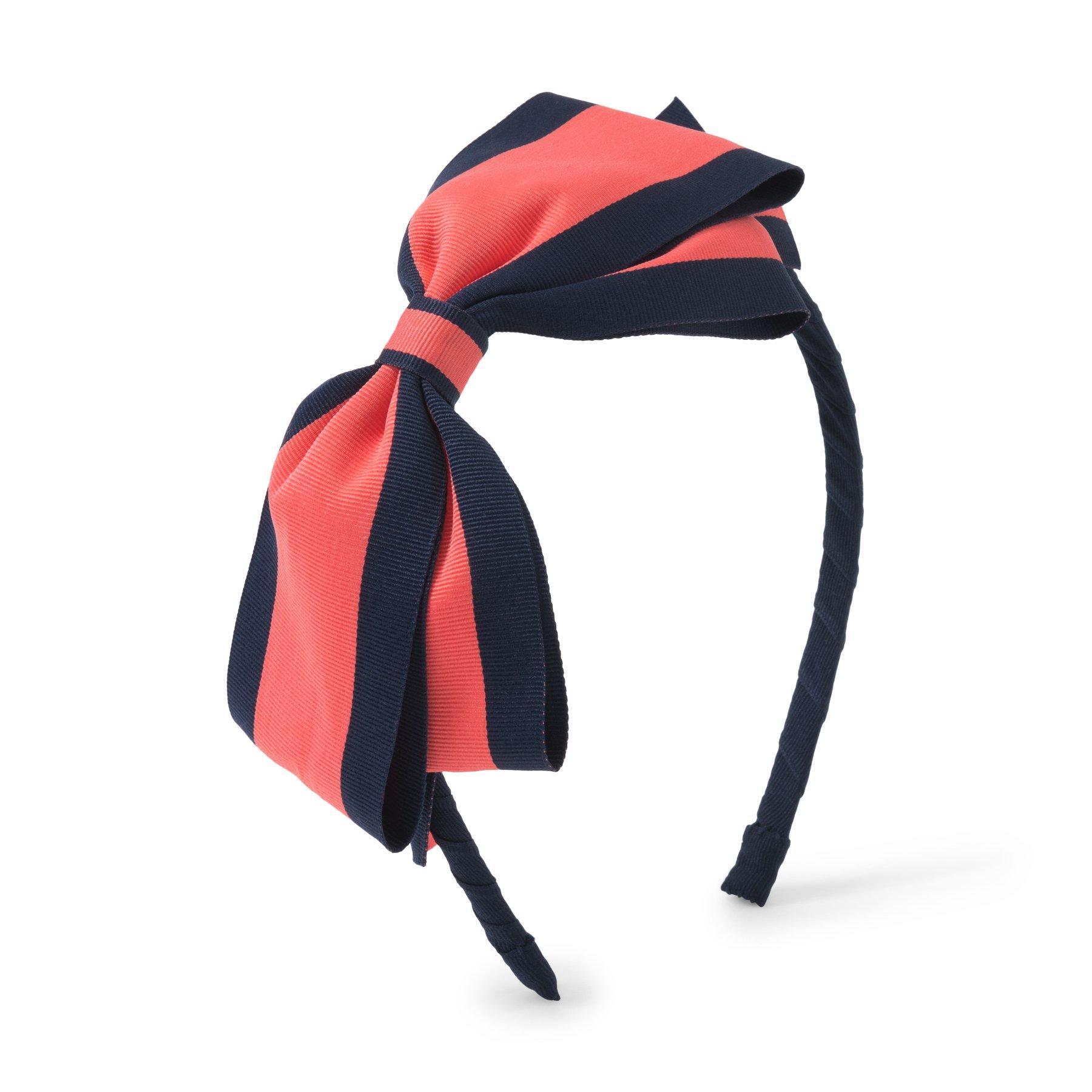 Striped Bow Headband image number 0