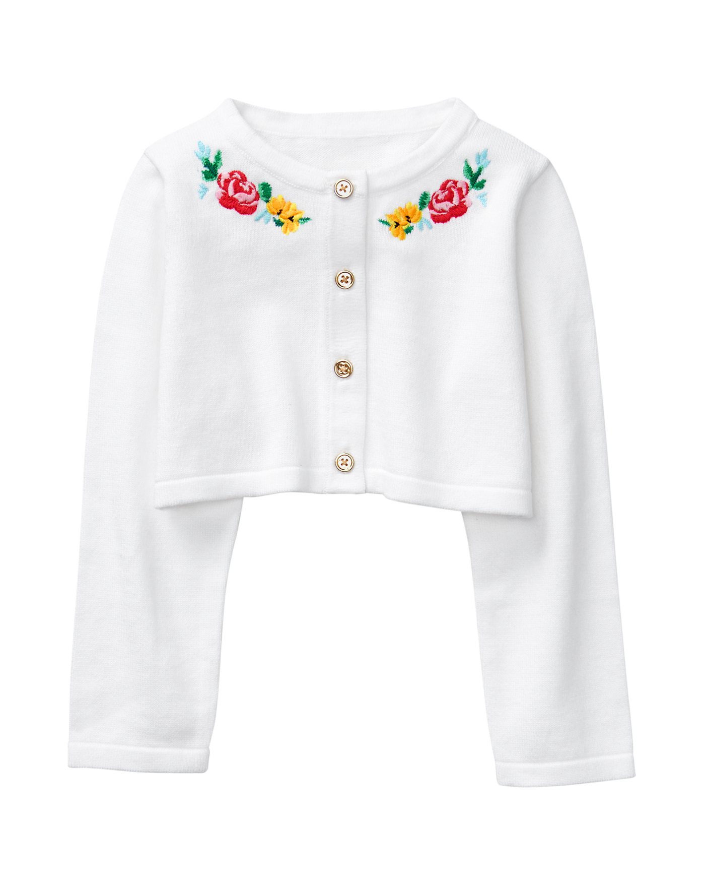 Embroidered Cropped Cardigan image number 0