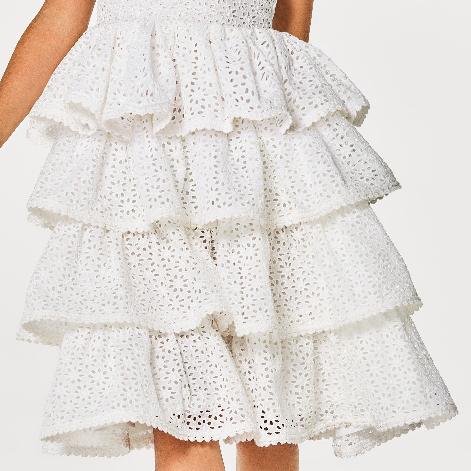 Tiered Eyelet Dress image number 3